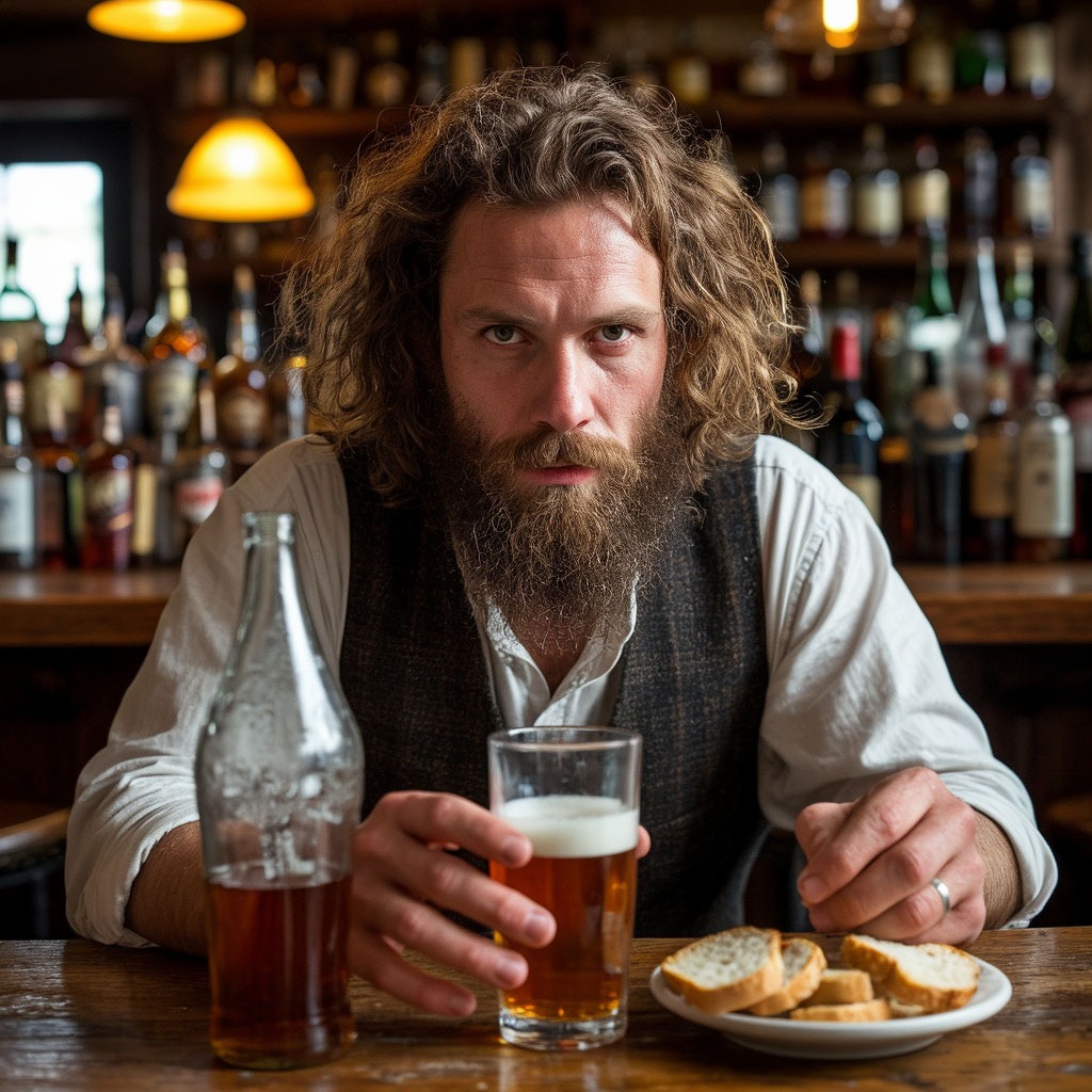 Снабженец после трудового дня.