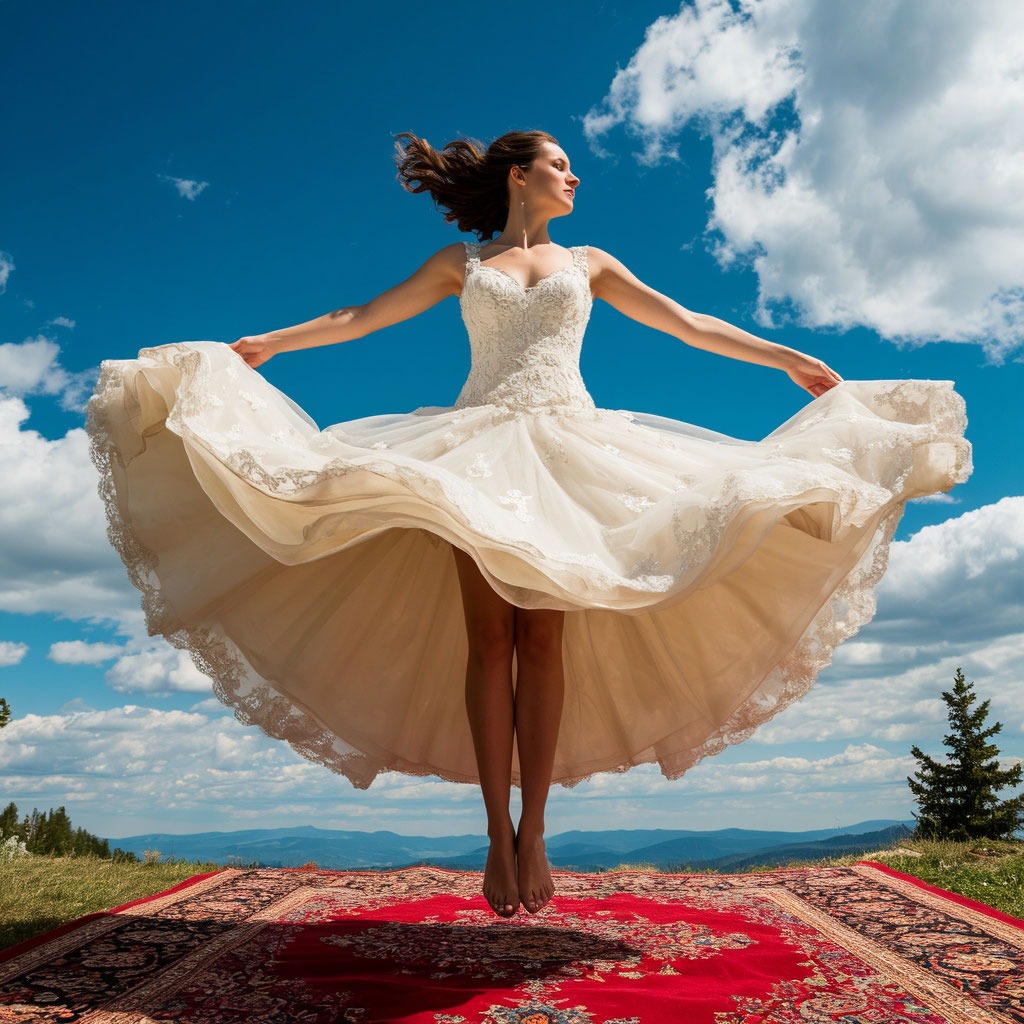 Пышное свадебное платье во сне