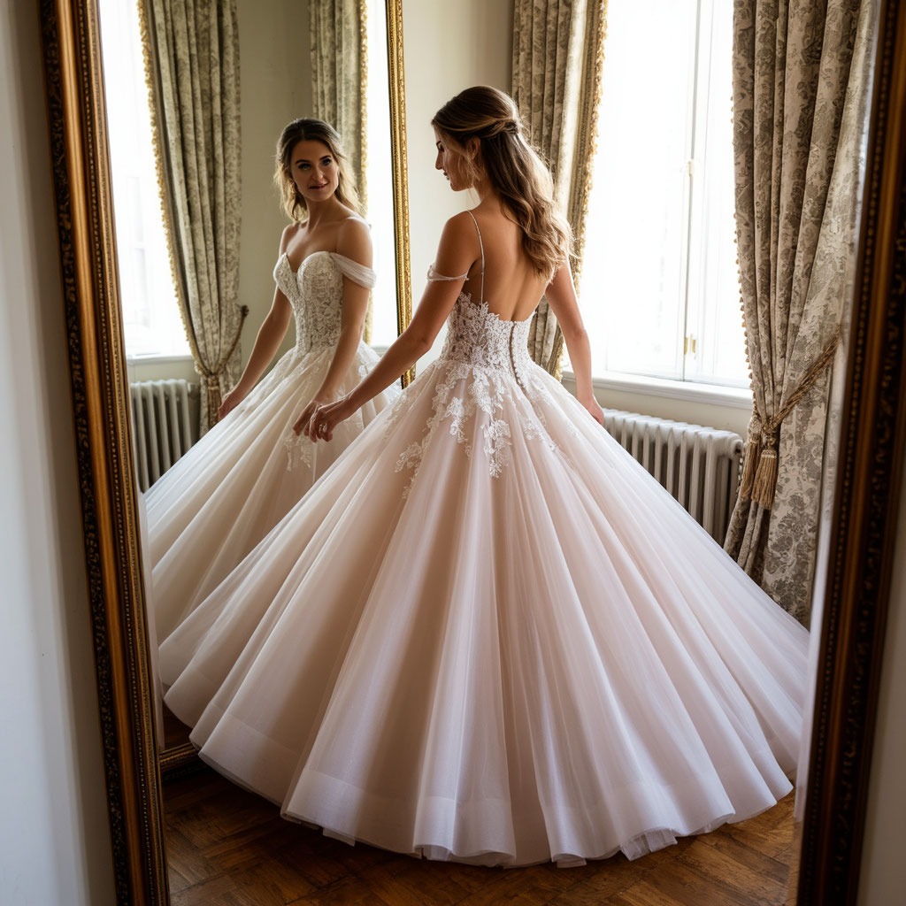 Примерка разных силуэтов (платье А-силуэт)