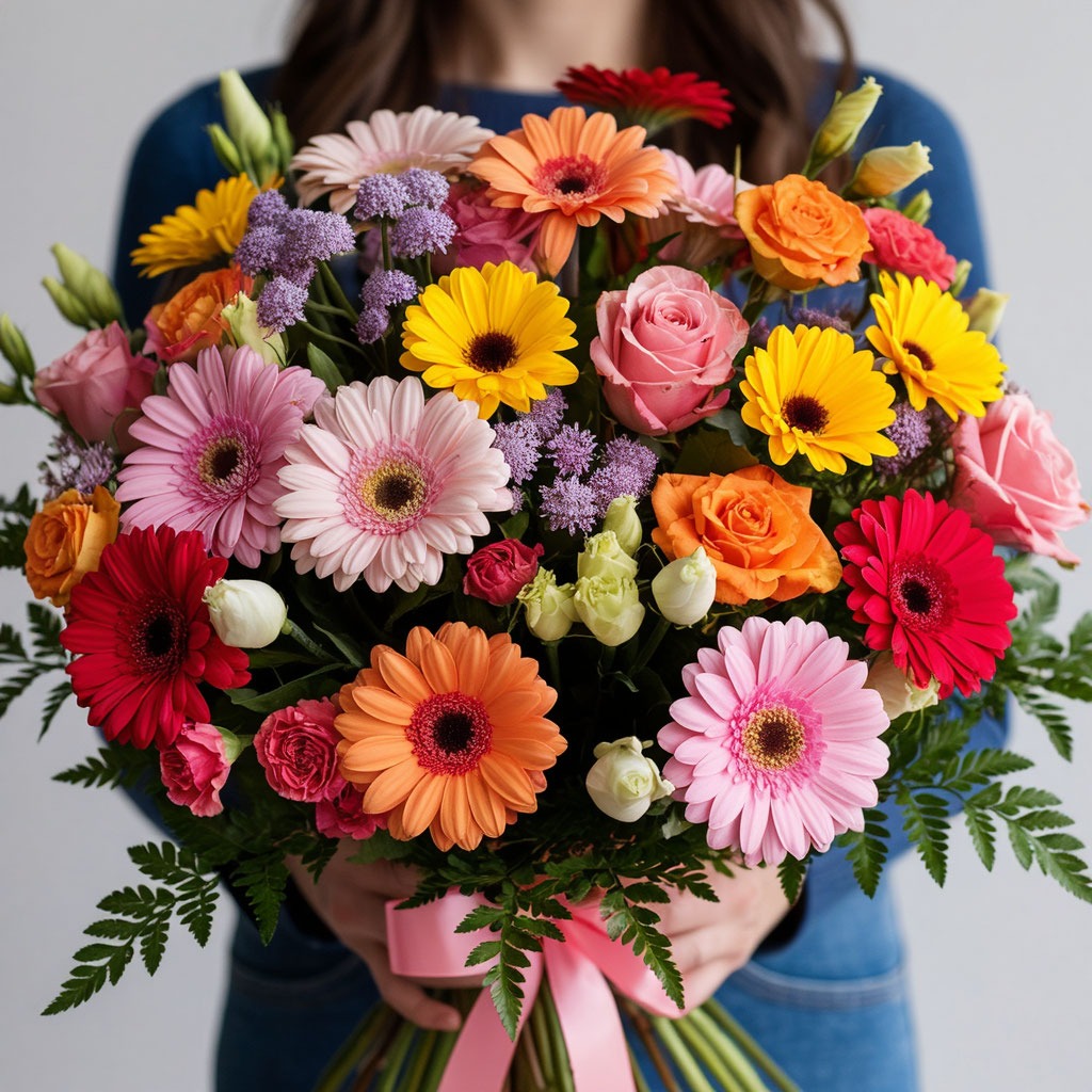 Букет для мамы на её День рождения.