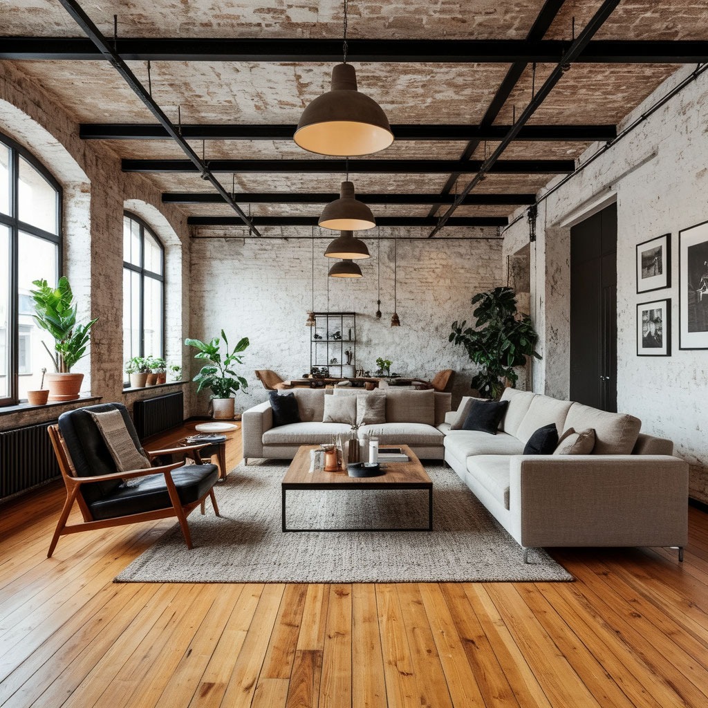 Аренда стильного лофта с кирпичной стеной для детского дня рождения