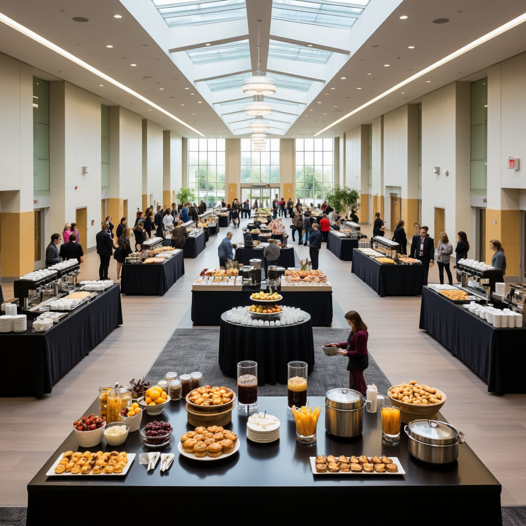 Организация масштабного кофе-брейка для участников конференции в Москве.