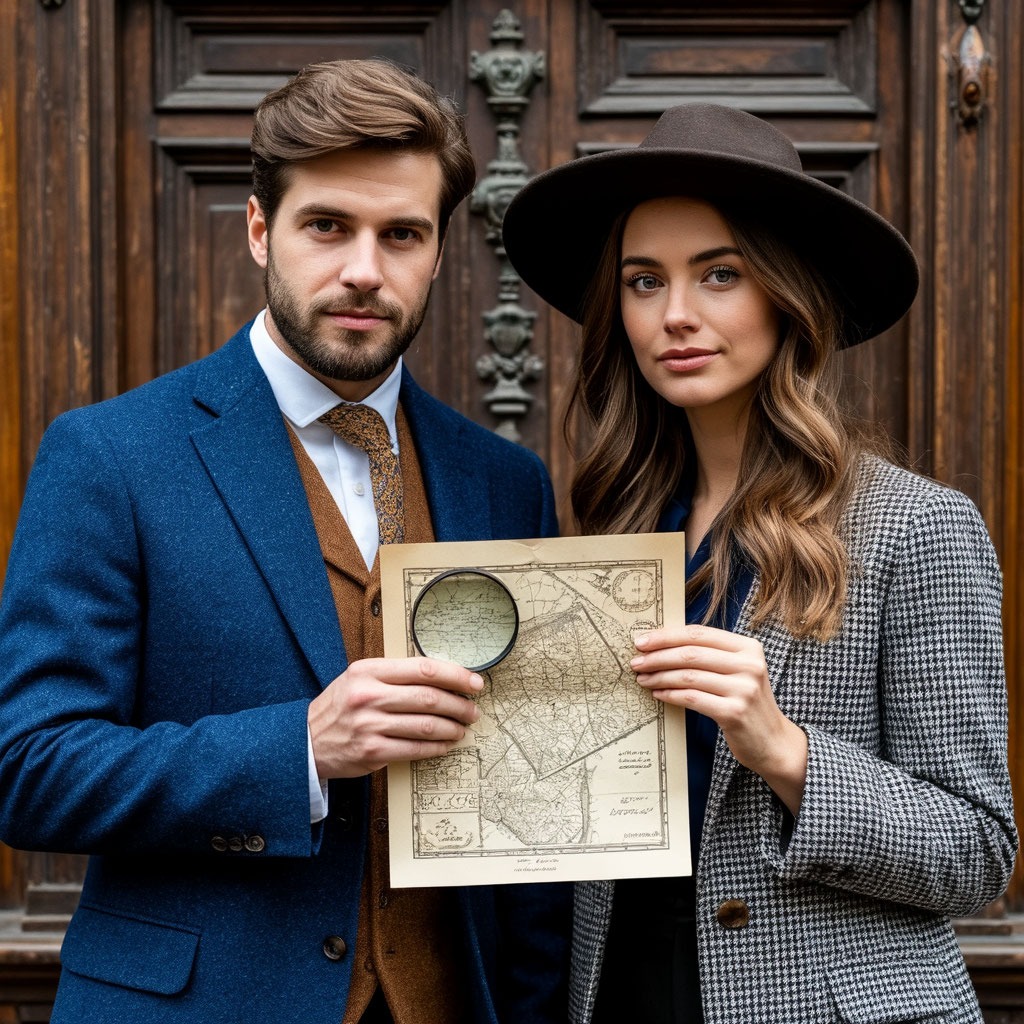 Идея для тематического свидания: детективная прогулка с поиском артефактов.