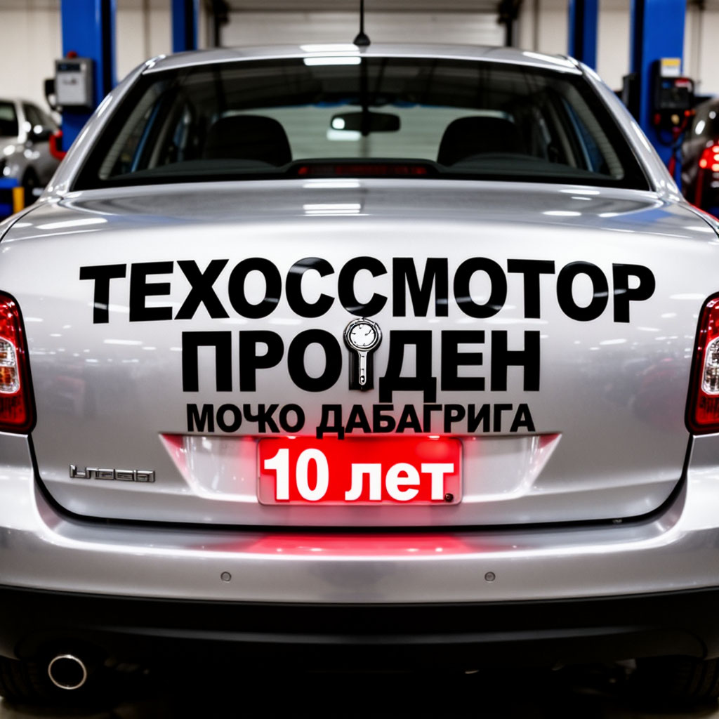 Прикольная открытка с юбилеем мужчине техосмотр пройден автосервис