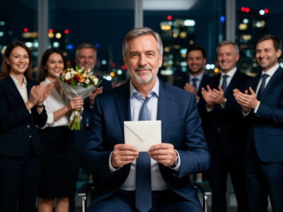 Поздравление с юбилеем мужчине от коллег офис аплодисменты букет