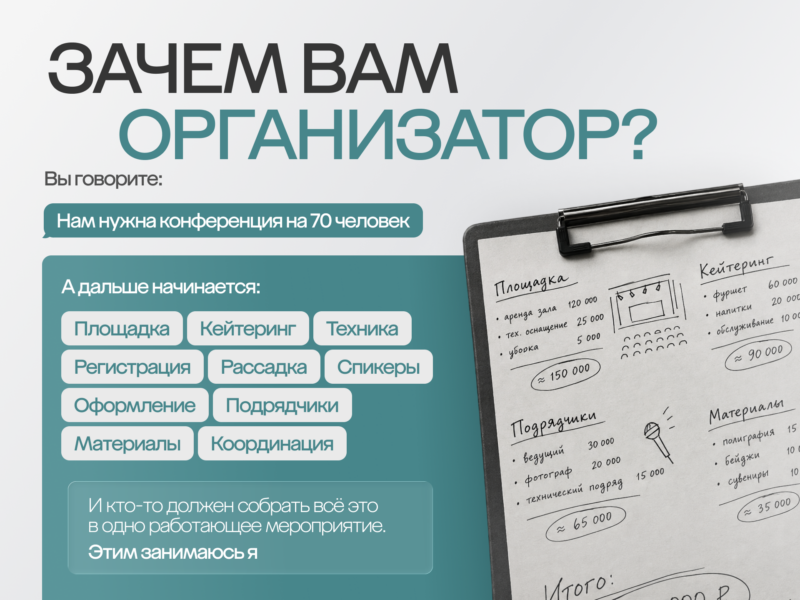 Организация деловых мероприятий